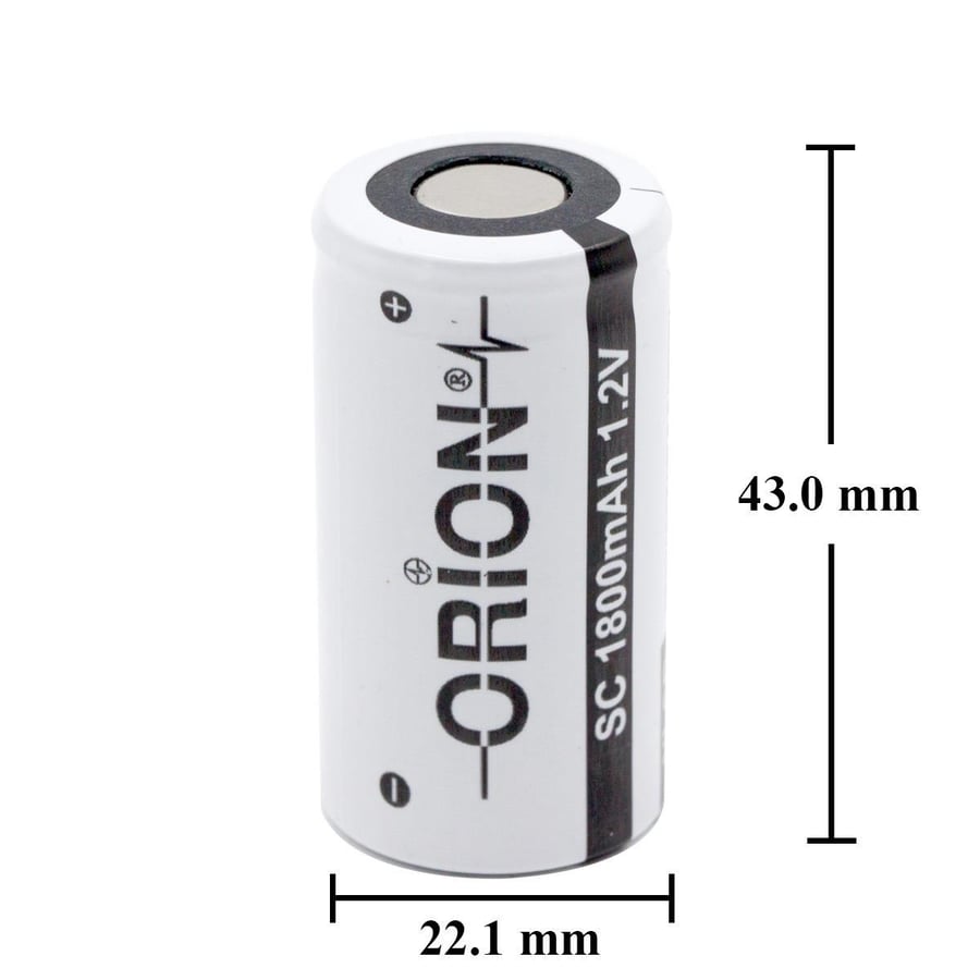 Orion SC 1.2V 1800mAh 3C Ni-CD Pil 