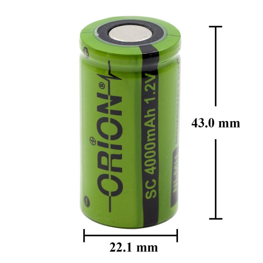 Orion SC 1.2V 4000mAh 5C Ni-MH Pil 