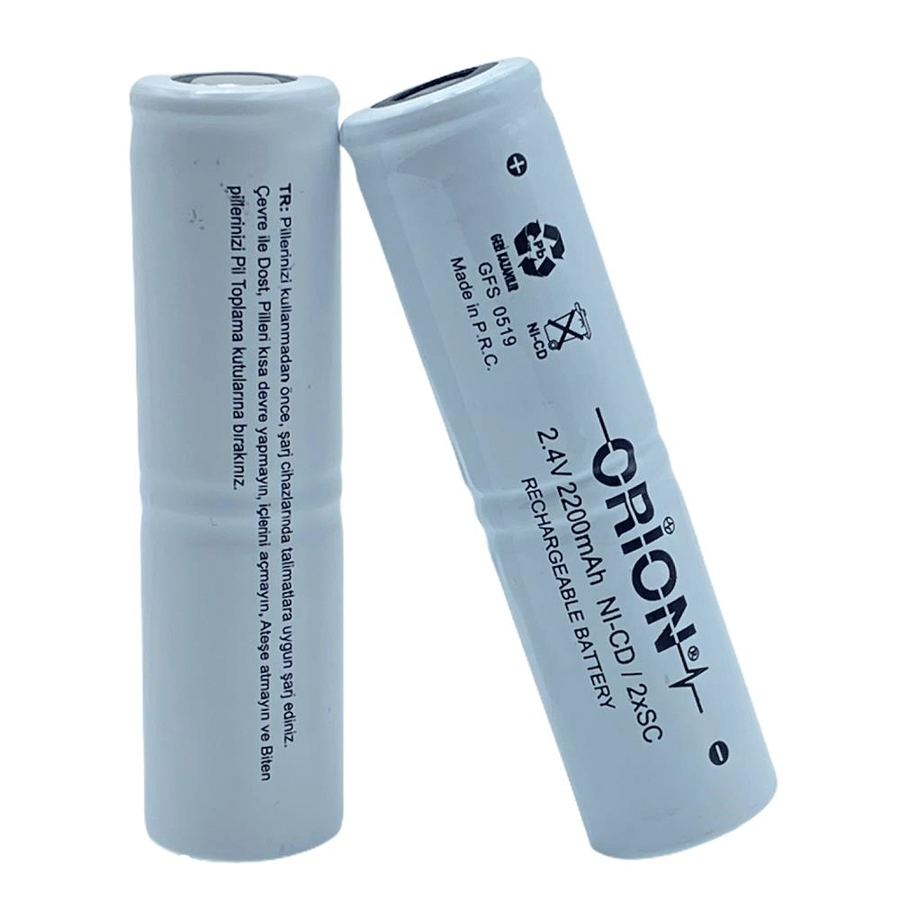 Orion SC 2.4V 2200mAh Ni-CD Pil 
