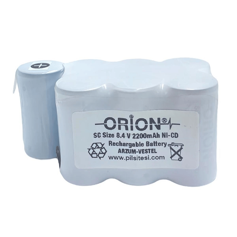 Orion Vestel Uyumlu 8.4V 2.2Ah BMS Devresiz Ni-CD Süpürge Bataryası 