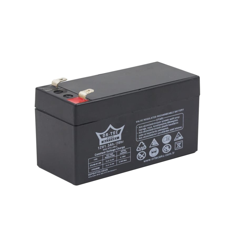 Ortec 12V 1.3Ah Bakımsız Kuru Akü