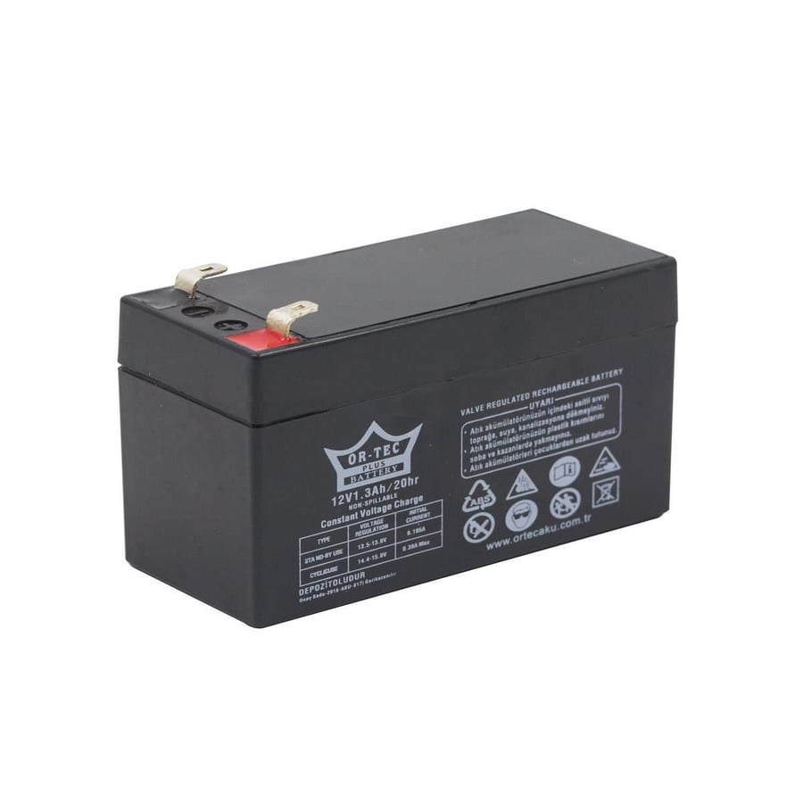 Ortec 12V 1.3Ah Bakımsız Kuru Akü