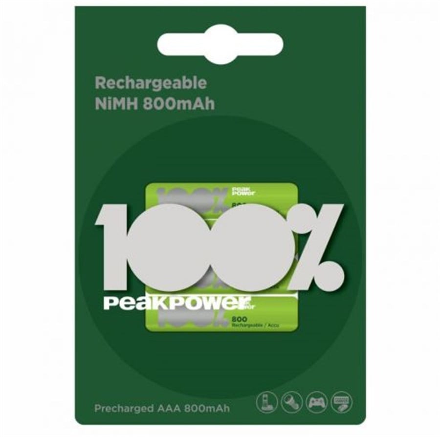 PEAKPOWER ŞARJLI AAA  800MAH 4'LÜ BL