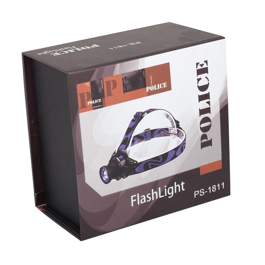 Police PS-1811 Ledli Şarj Edilebilir Kafa Feneri