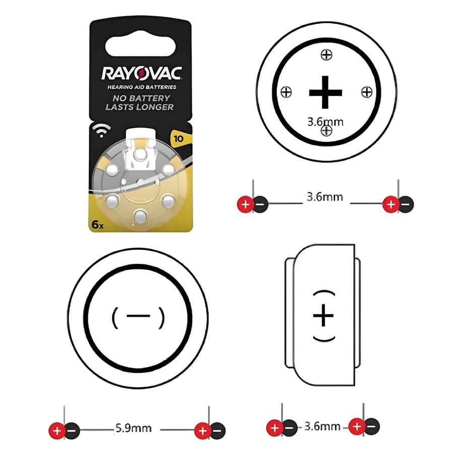 Rayovac Extra 10 Numara işitme cihazı pili