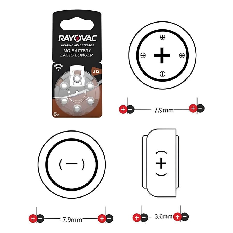 Rayovac Extra 312 Numara İşitme Cihazı Pili