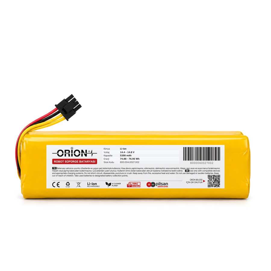 Redline Robored G2 Uyumlu Robot Süpürge Bataryası 5200 mAh – Standart Kapasite