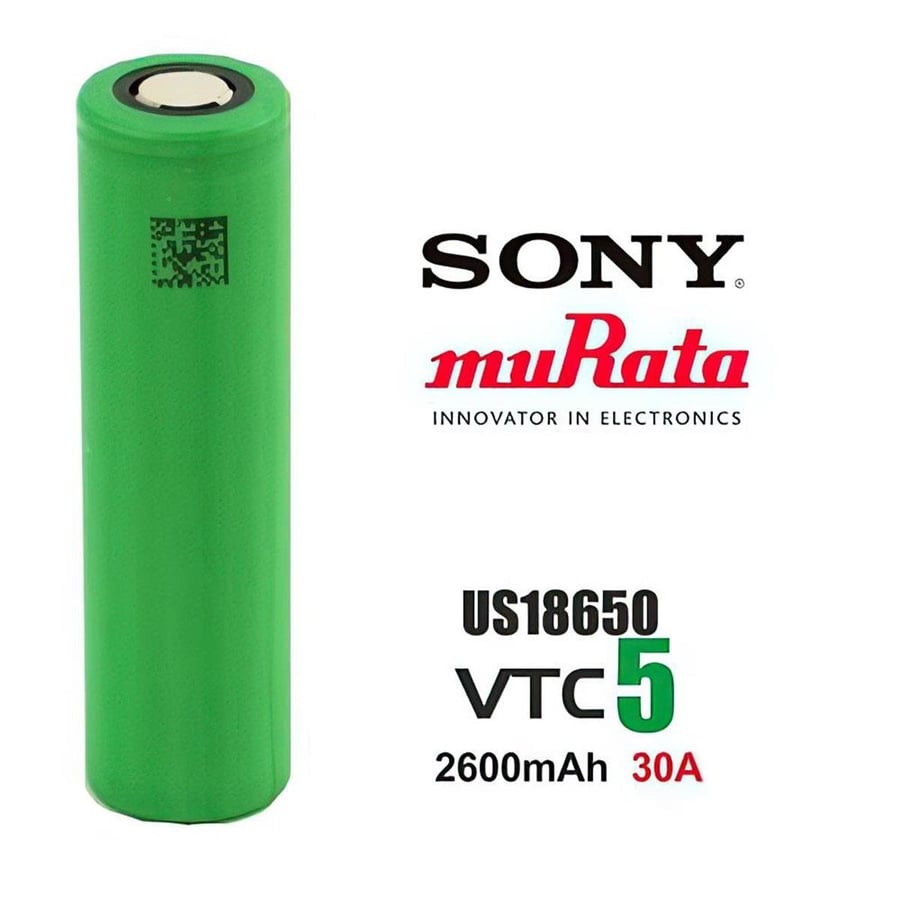 Sony Murata VTC5 18650 3.7V 2600mAh 30A Li-ion Pil