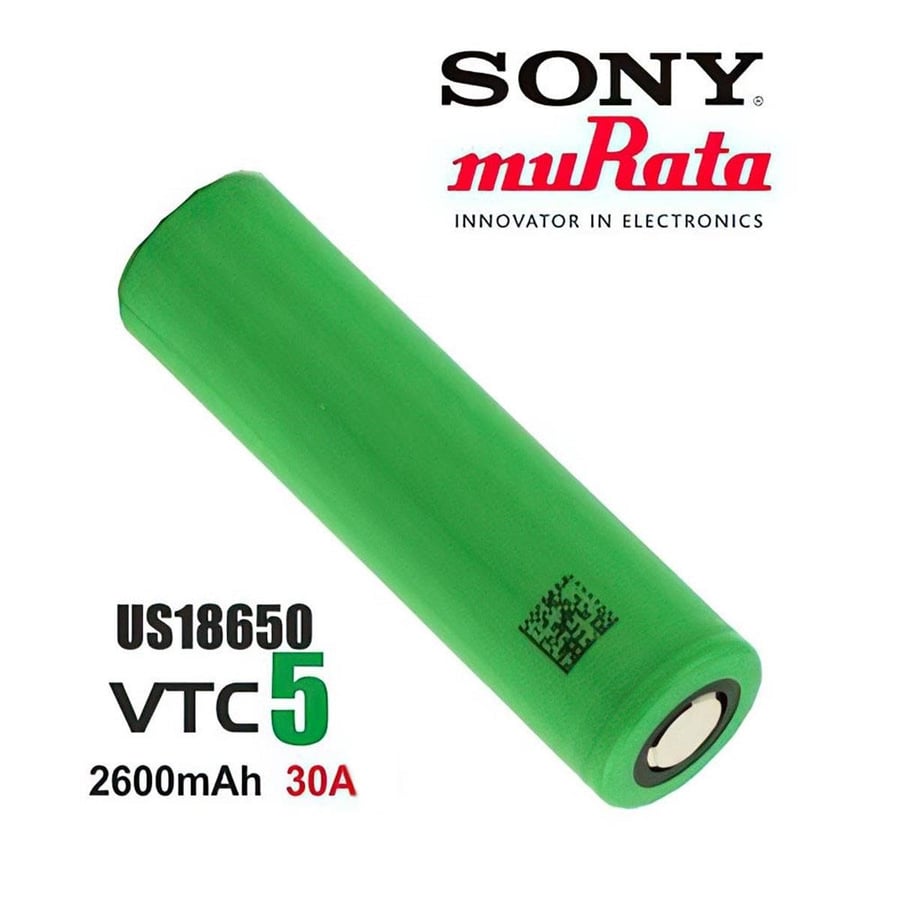 Sony Murata VTC5 18650 3.7V 2600mAh 30A Li-ion Pil