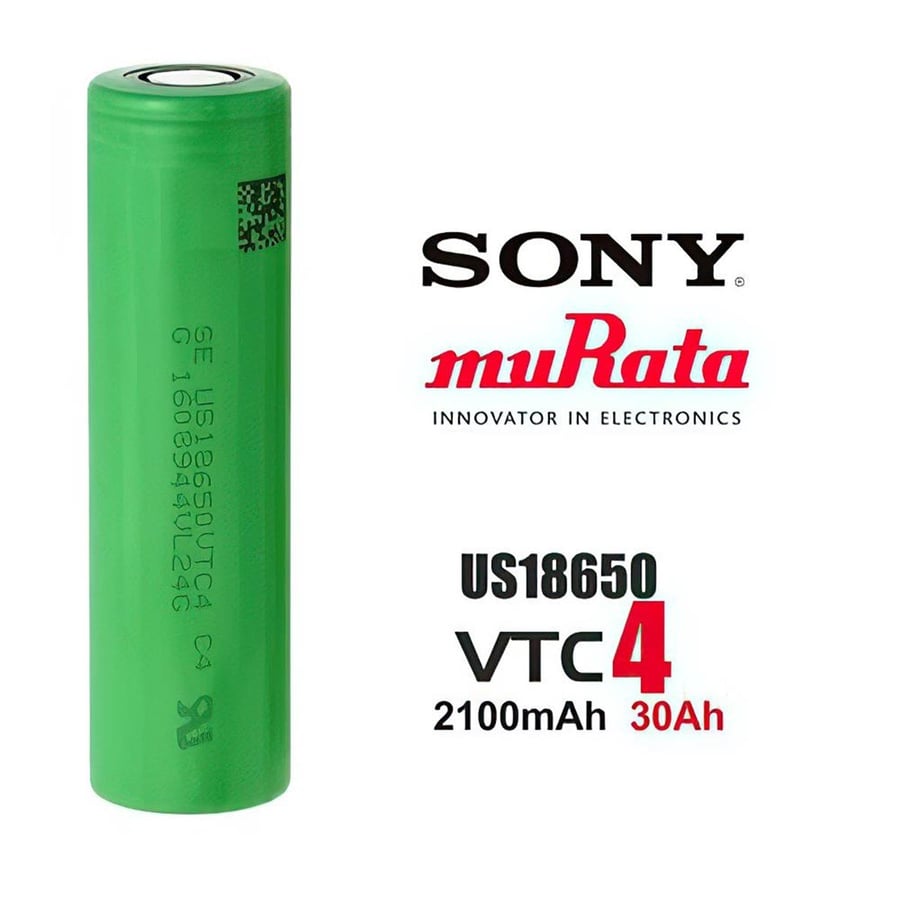 Sony VTC4 18650 3.7V 2100mAh 30A Li-ion Şarj Edilebilir Pil