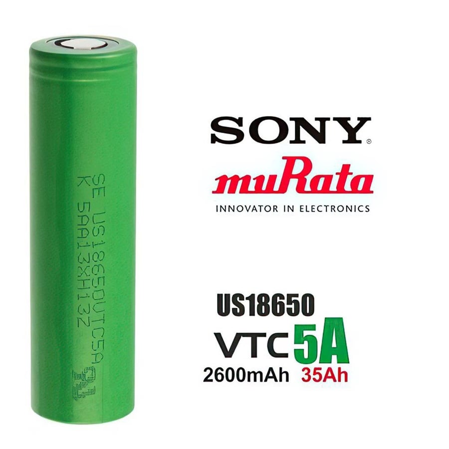 Sony VTC5A 18650 3.7V 2600mAh 35A Li-ion Şarj Edilebilir Pil