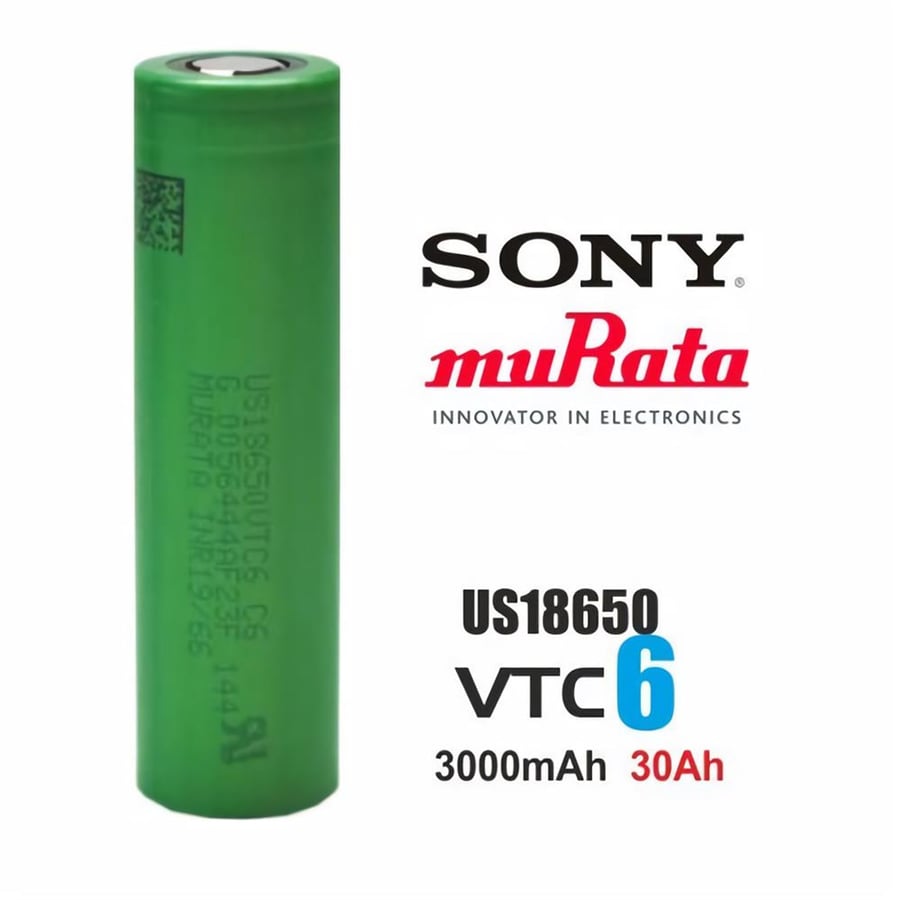 Sony VTC6 18650 3.7V 3000mAh 30A Li-ion Şarj Edilebilir Pil