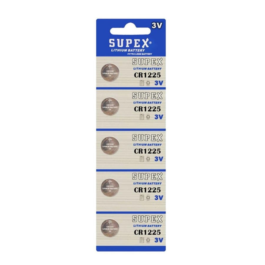 Supex CR1225 3V Lityum Pil 5'li Paket