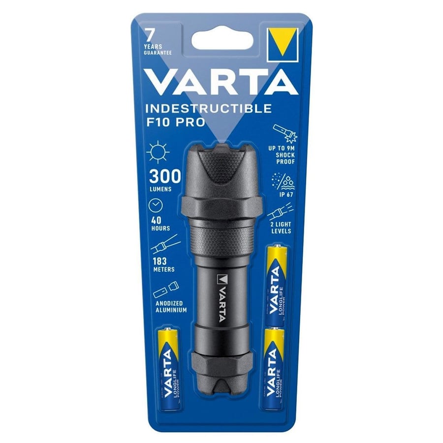 Varta 300lm LED El Feneri - Indestructible F10 Pro (18710)