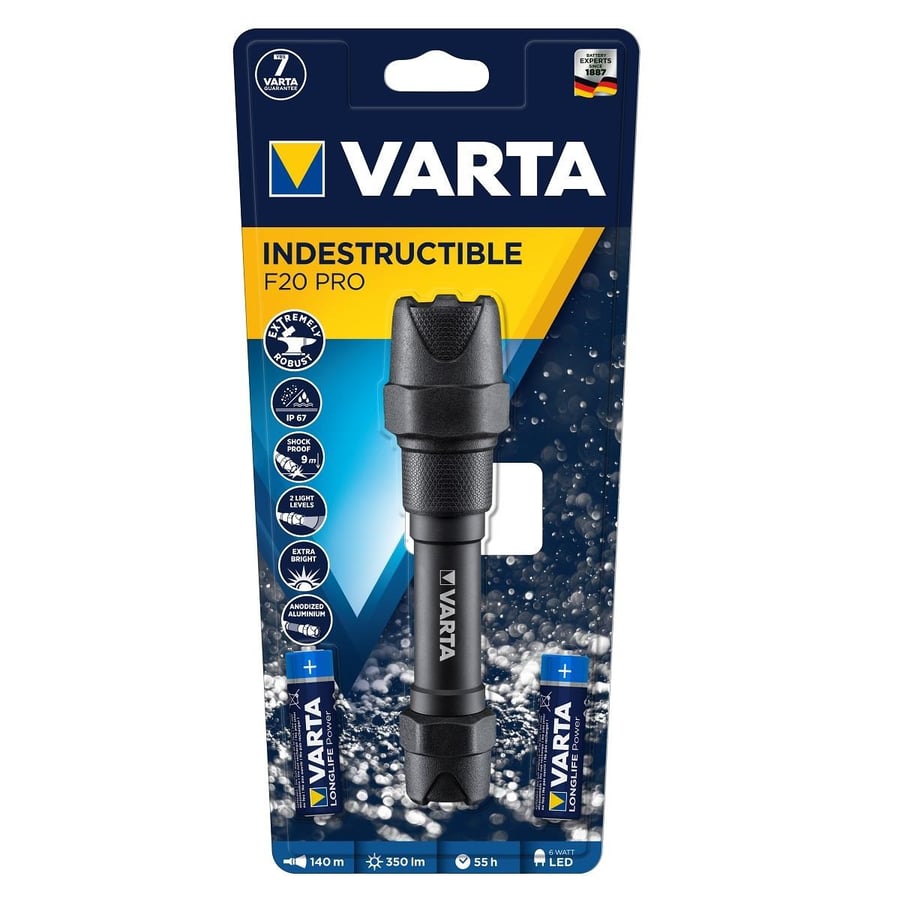 Varta 350lm LED El Feneri - Indestructible F20 Pro (18711)