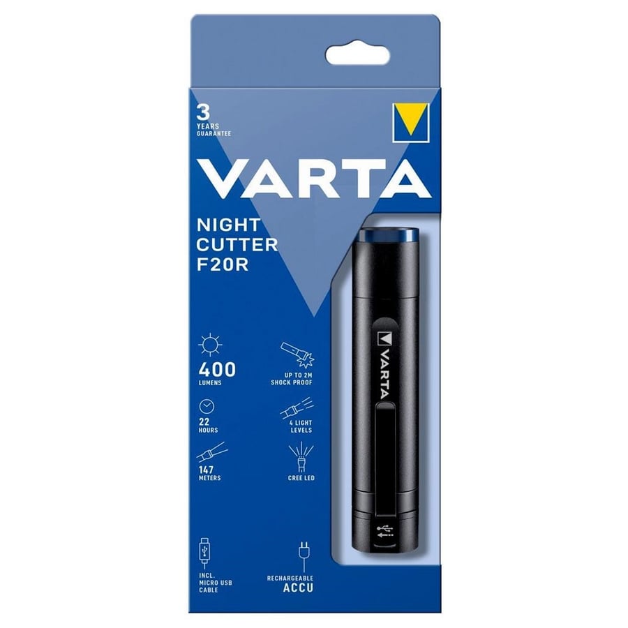 Varta 400lm LED El Feneri - Night Cutter F20R (18900)