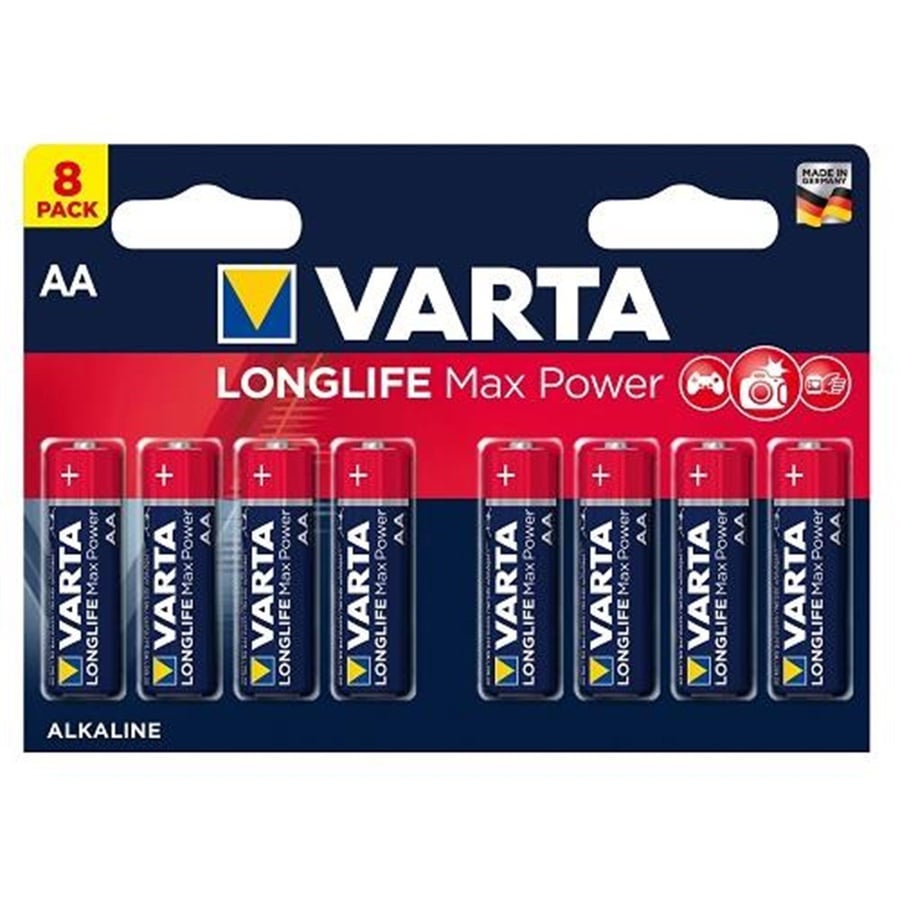 Varta 4706 Longlife Max Power Alkalin AA Kalem Pil 8'li Paket