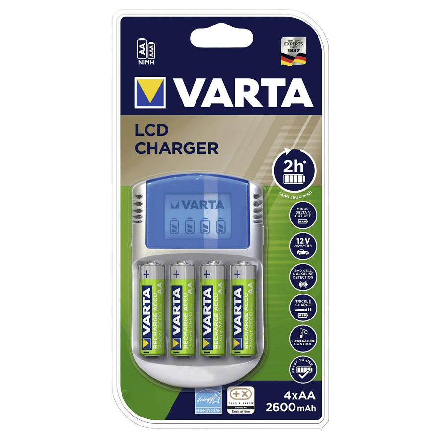 Varta 57070 Lcd Pil Şarj Aleti - 4xAA 2600 +12V USB