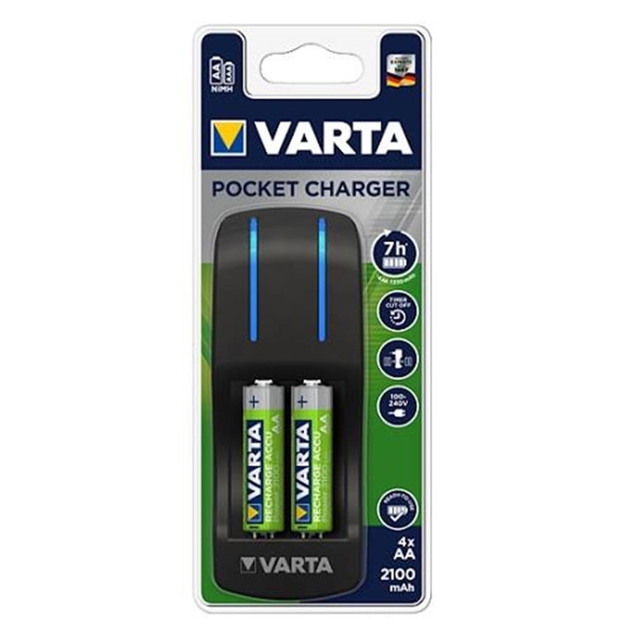 Varta 57642 Pocket Pil Şarj Aleti - 4x AA 2100Mah