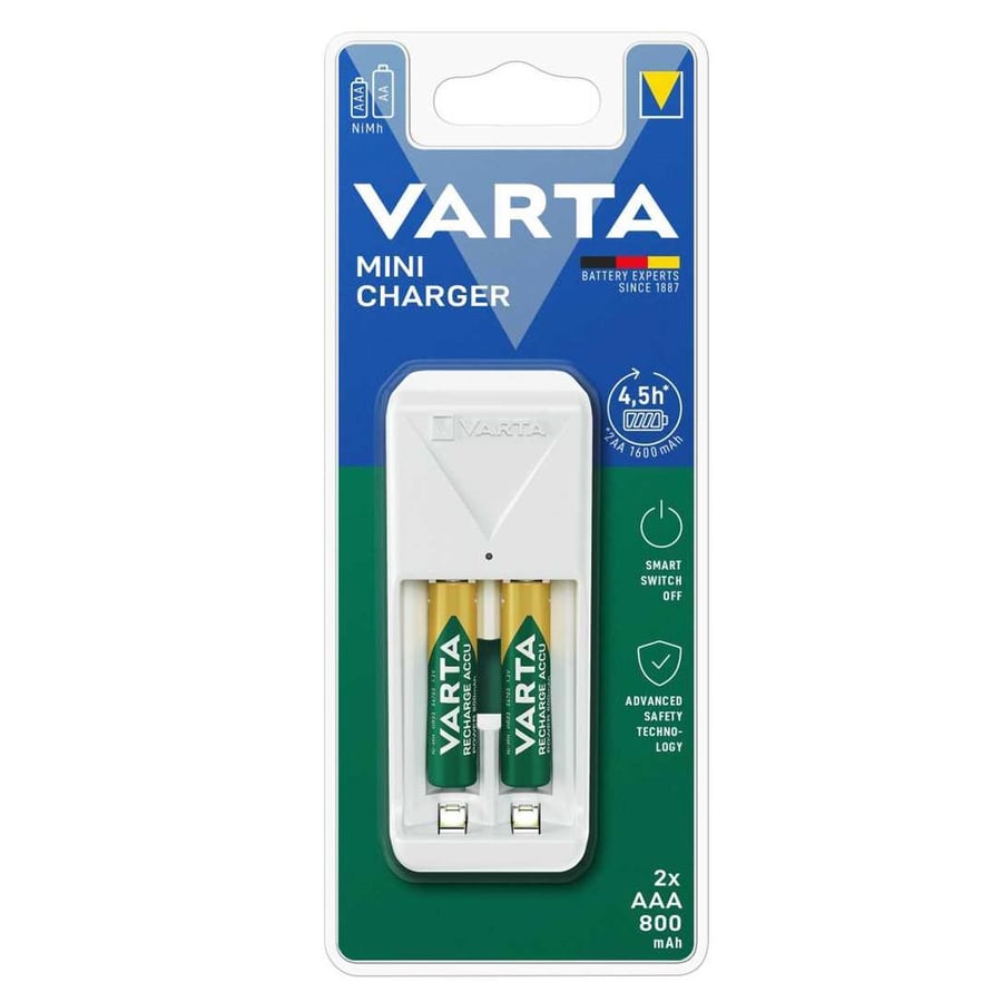 Varta 57656 Mini Şarj Cihazı AAA 2x800mah