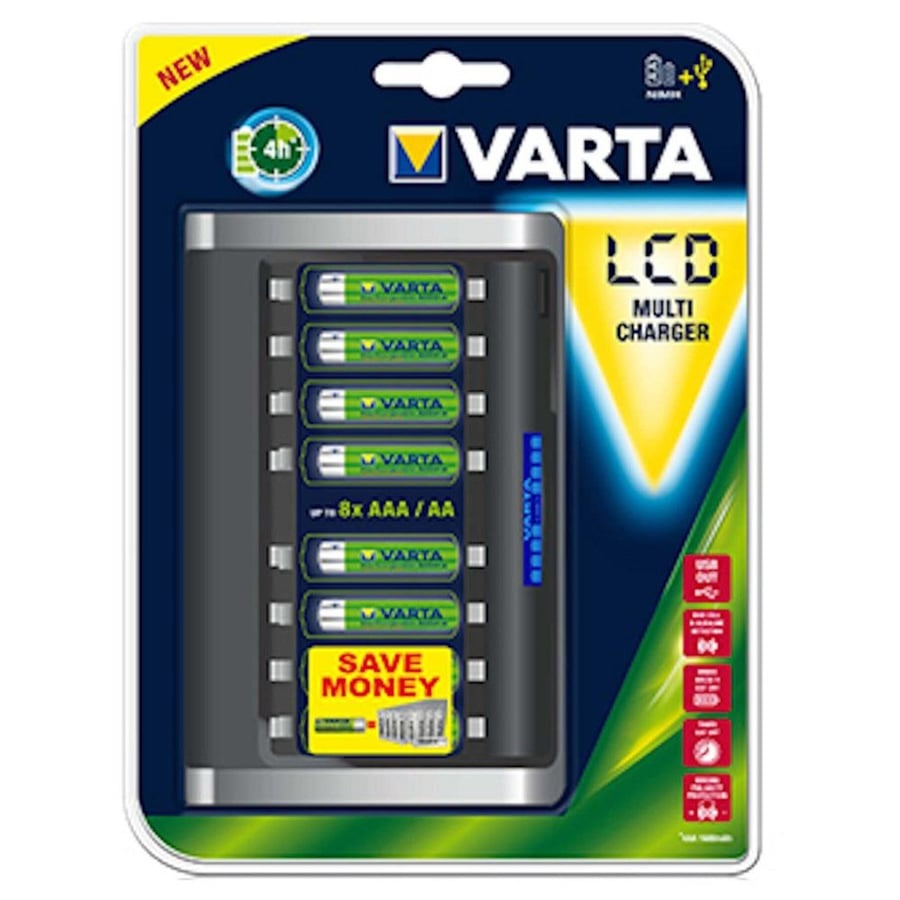 Varta 57671 Lcd Usb 8 lot Pil Şarj Aleti