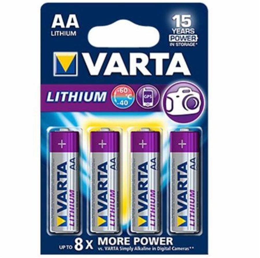 Varta 6106 Lityum AA Kalem Pil 4'lü Paket