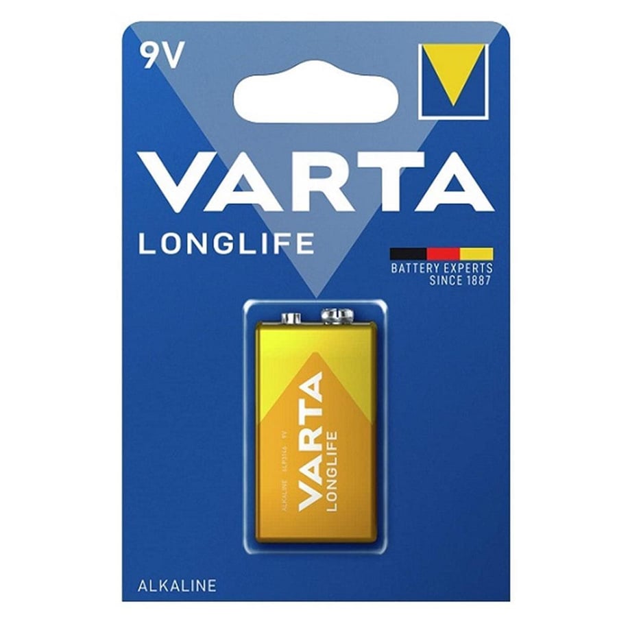Varta 9V Alkalin Tekli Paket Pil – Longlife (4122)