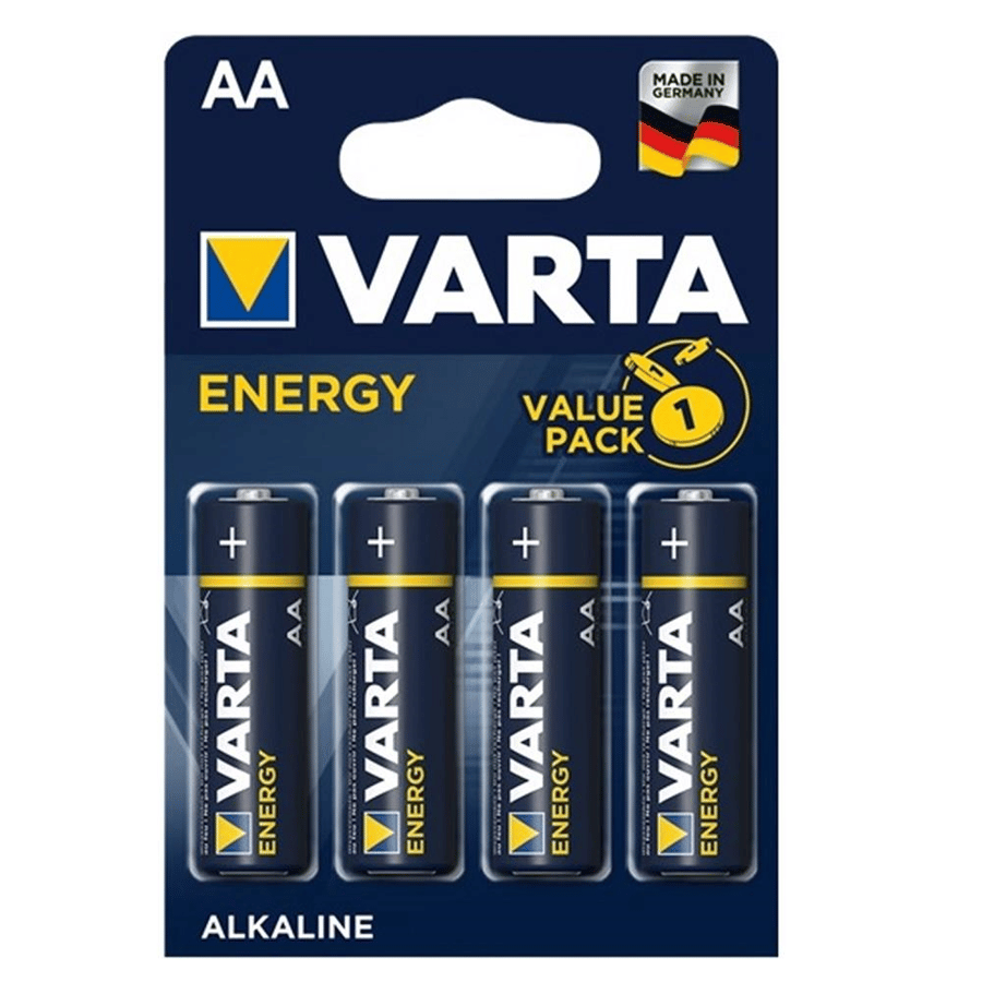 Varta AA 1.5V Alkalin 4’lü Paket Pil – Energy (4106)