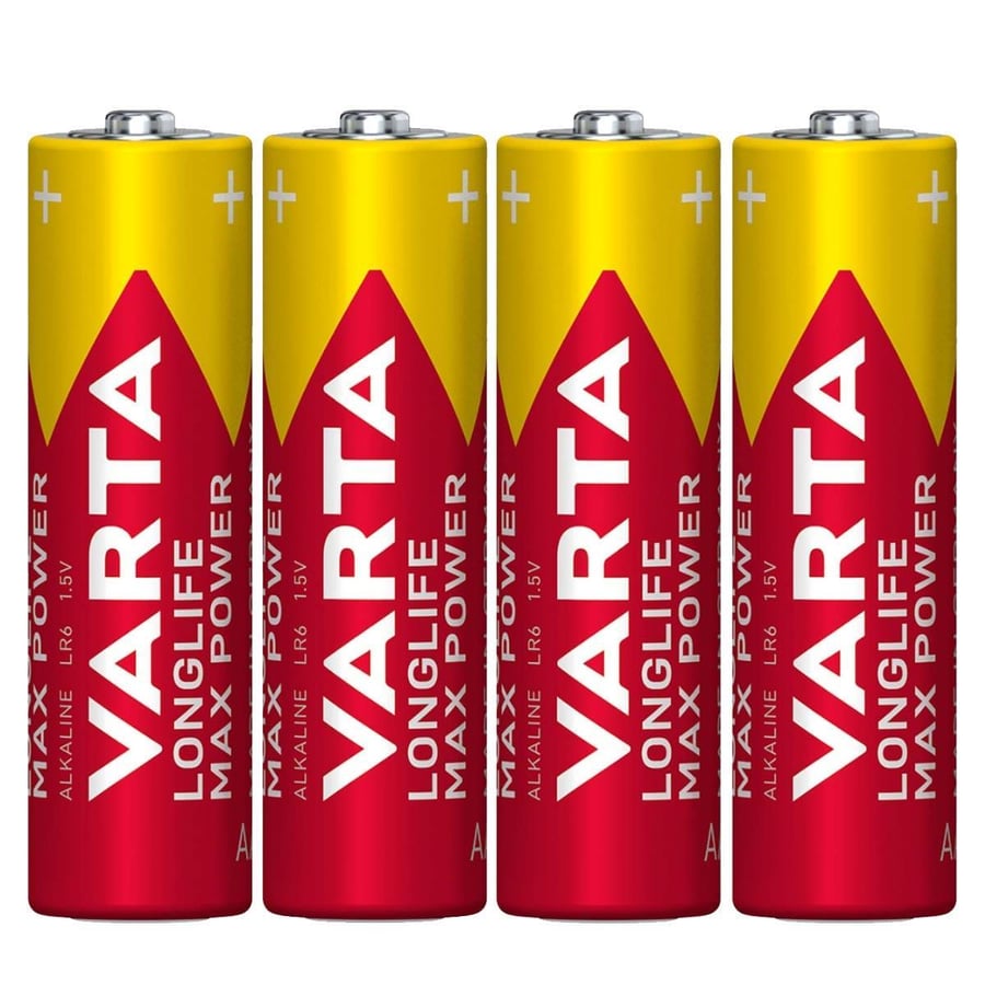 Varta AA 1.5V Alkalin 4’lü Paket Pil – Longlife Max Power (4706)