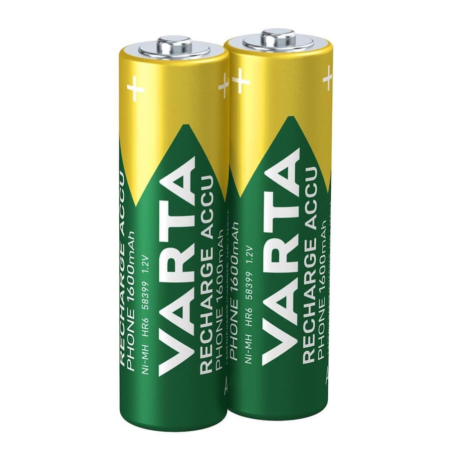 Varta AA 1.2V 1600mAh Ni-MH 2’li Paket Pil – Phone (58399)