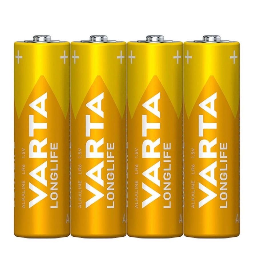 Varta AA 1.5V Alkalin 4’lü Paket Pil – Longlife (4106)