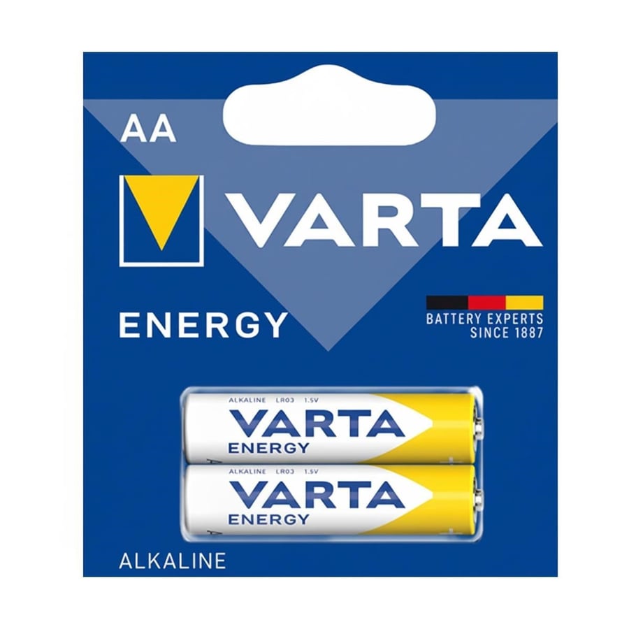 Varta AA 1.5V Alkalin 2'li Paket Pil - Energy