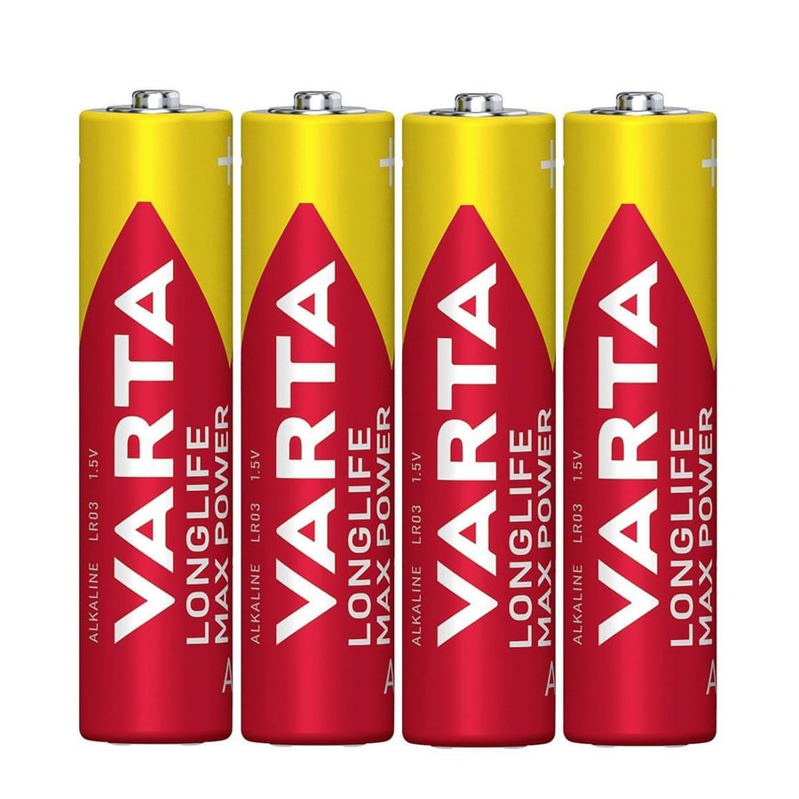 Varta AAA 1.5V Alkalin 4’lü Paket Pil – Longlife Max Power (4703)