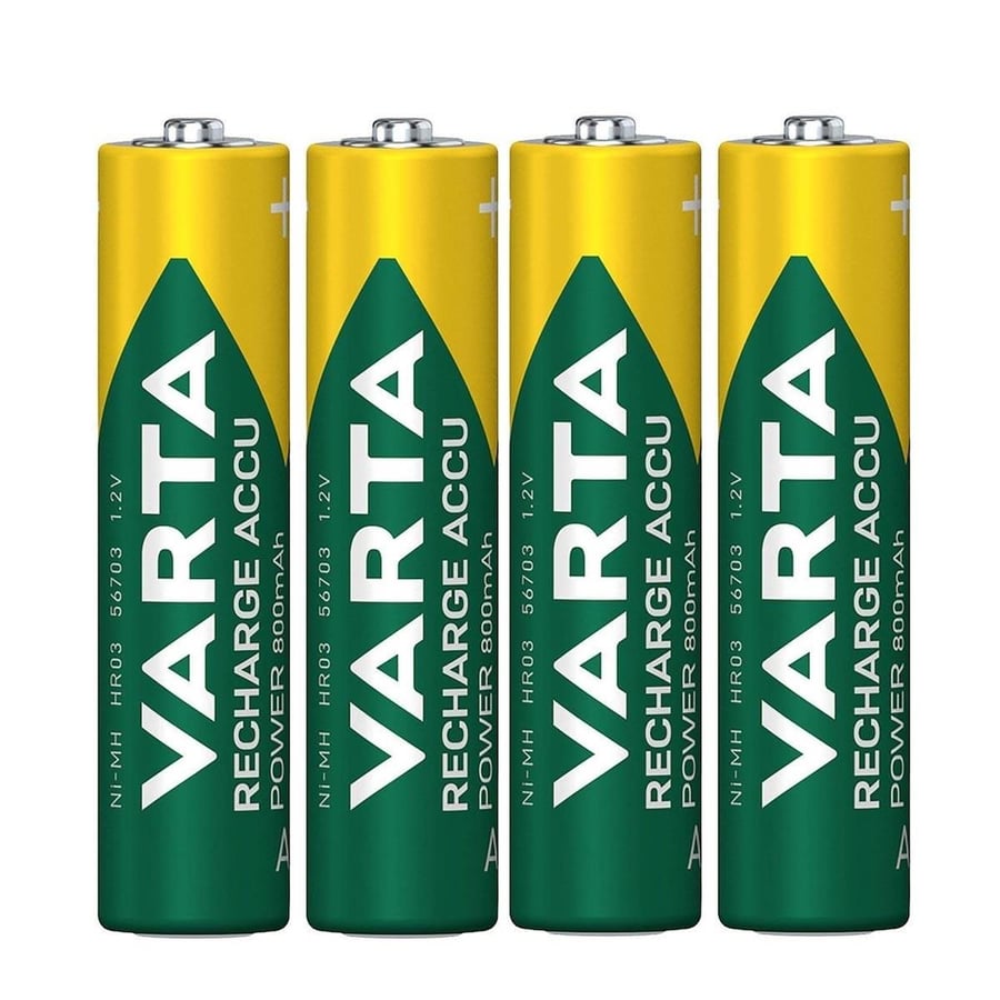 Varta AAA 1.2V 800mAh Ni-MH 4’lü Paket Pil – Power (56703)