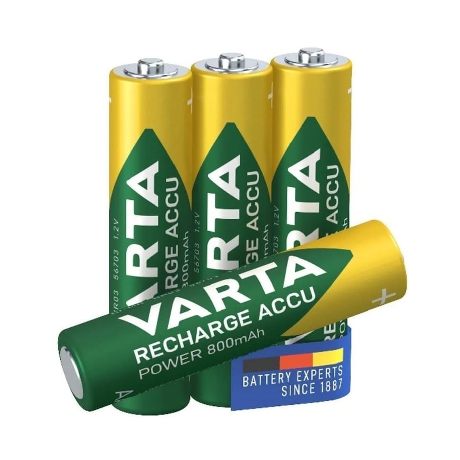 Varta AAA 1.2V 800mAh Ni-MH 4’lü Paket Pil – Power (56703)