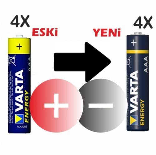 Varta AAA 1.5V Alkalin 4’lü Paket Pil – Energy (4103)