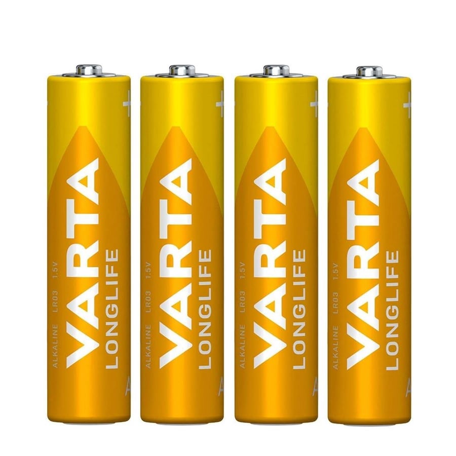 Varta AAA 1.5V Alkalin 4’lü Paket Pil – Longlife (4103)