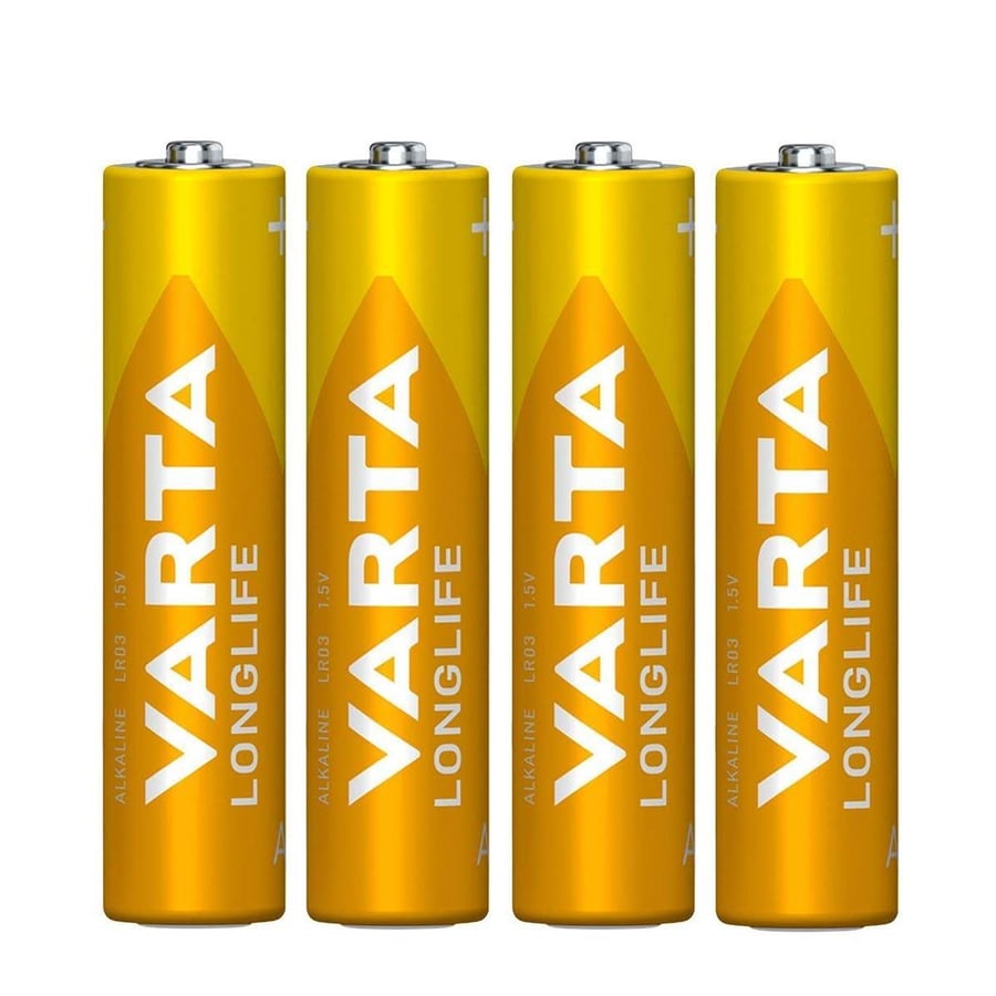 Varta AAA 1.5V Alkalin 4’lü Paket Pil – Longlife (4103)