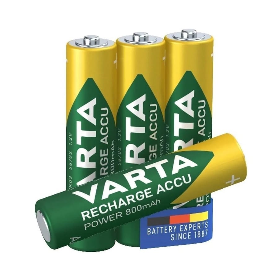 Varta AAA 1.2V 800mAh Ni-MH 4’lü Paket Pil – Power (56703)
