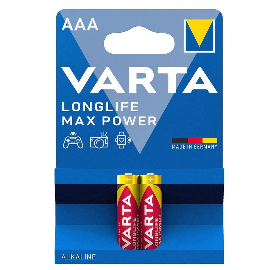 Varta AAA 1.5V Alkalin 2’li Paket Pil – Longlife Max Power (4703)