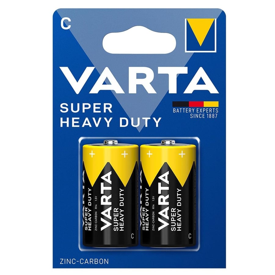 Varta C - Orta Boy 1.5V Manganez 2’li Paket Pil – Superlife
