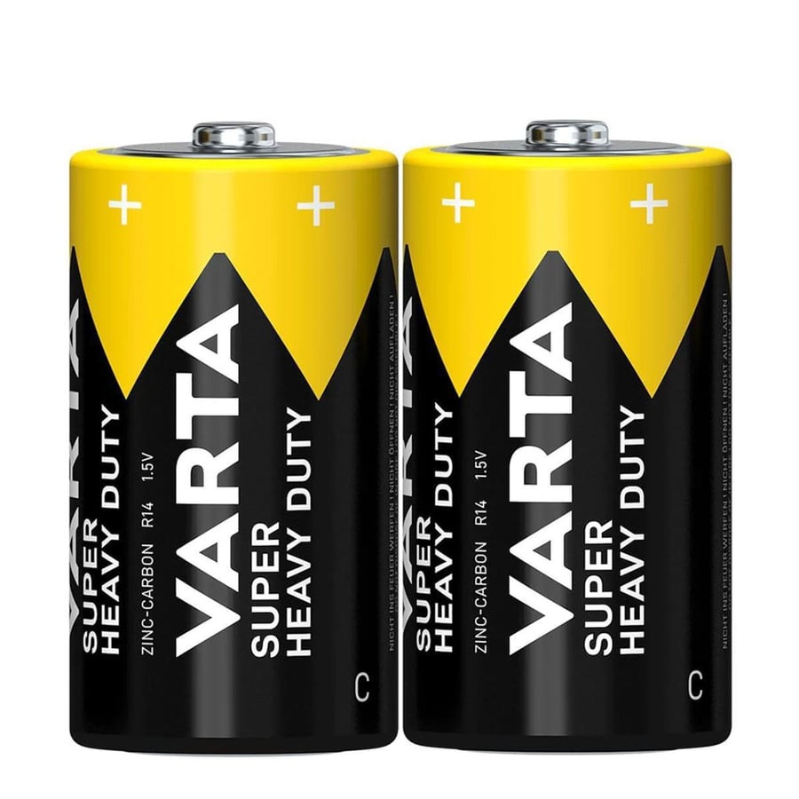 Varta C - Orta Boy 1.5V Manganez 2’li Paket Pil – Superlife