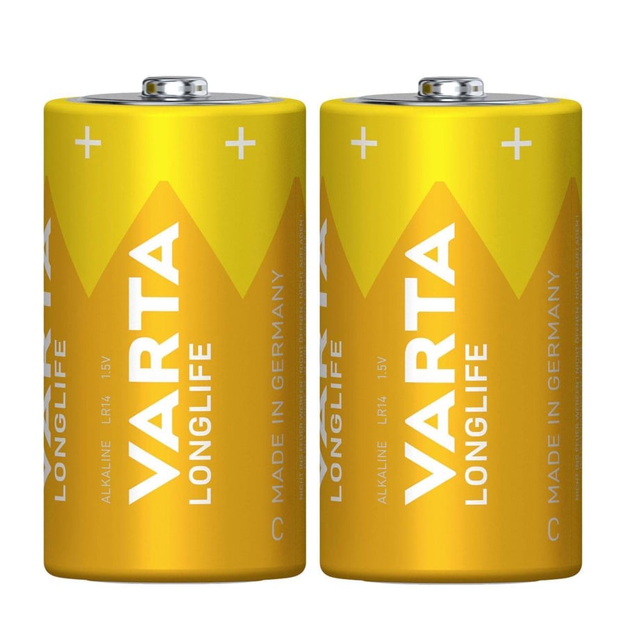 Varta C - Orta Boy 1.5V Alkalin 2’li Paket Pil – Longlife (4114)