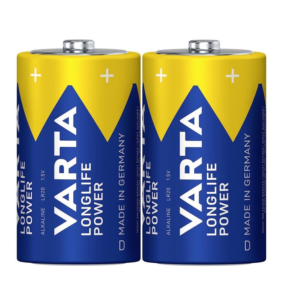 Varta D - Büyük Boy 1.5V Alkalin 2’li Paket Pil – Longlife Power (4920)