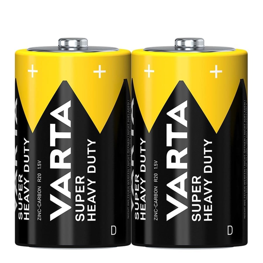 Varta D - Büyük Boy 1.5V Manganez 2’li Paket Pil – Superlife