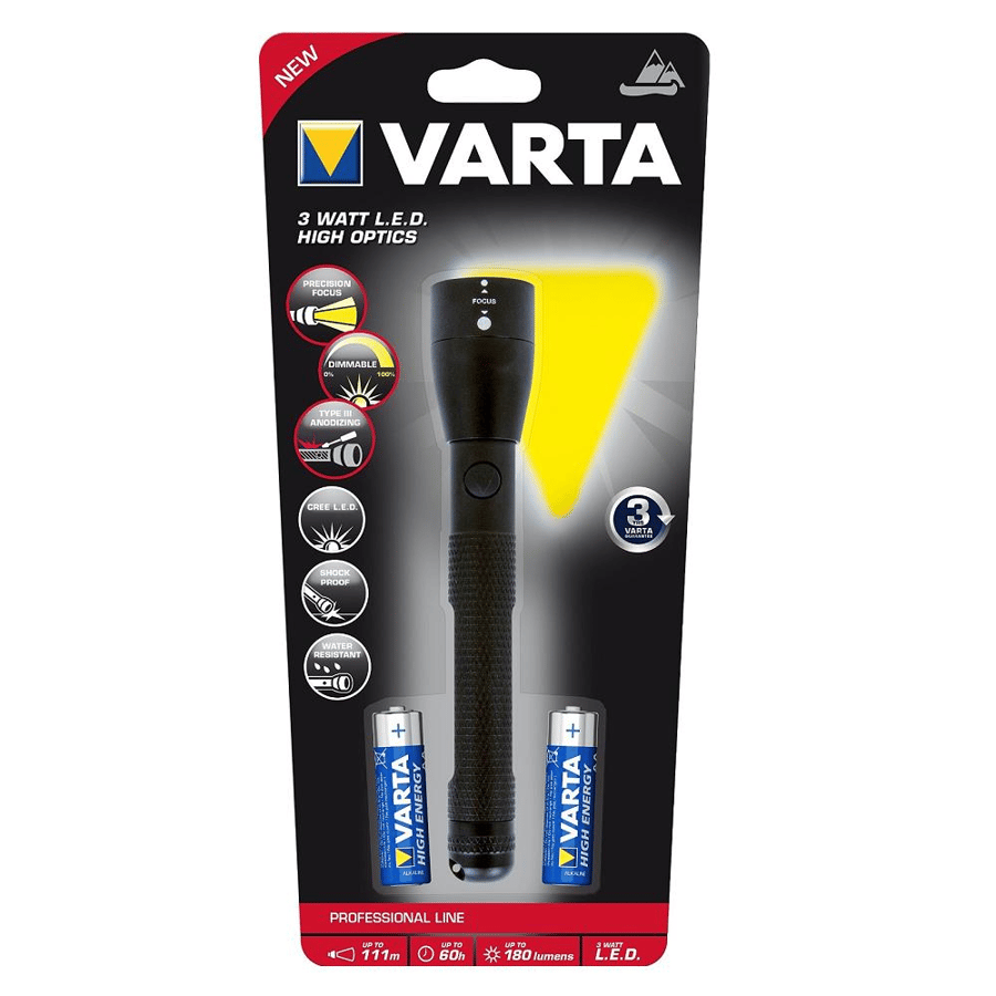 Varta High Optic 3W LED El Feneri – 18811