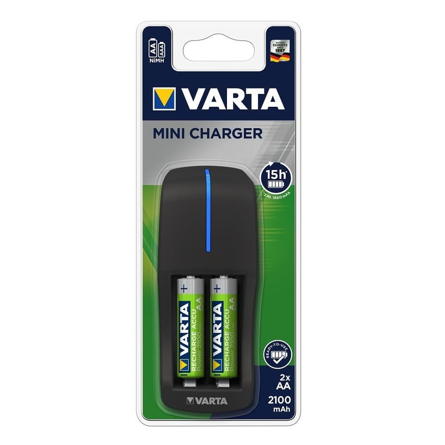 Varta Ni-MH Mini Şarj Cihazı – 2×AA 2100mAh (57646)