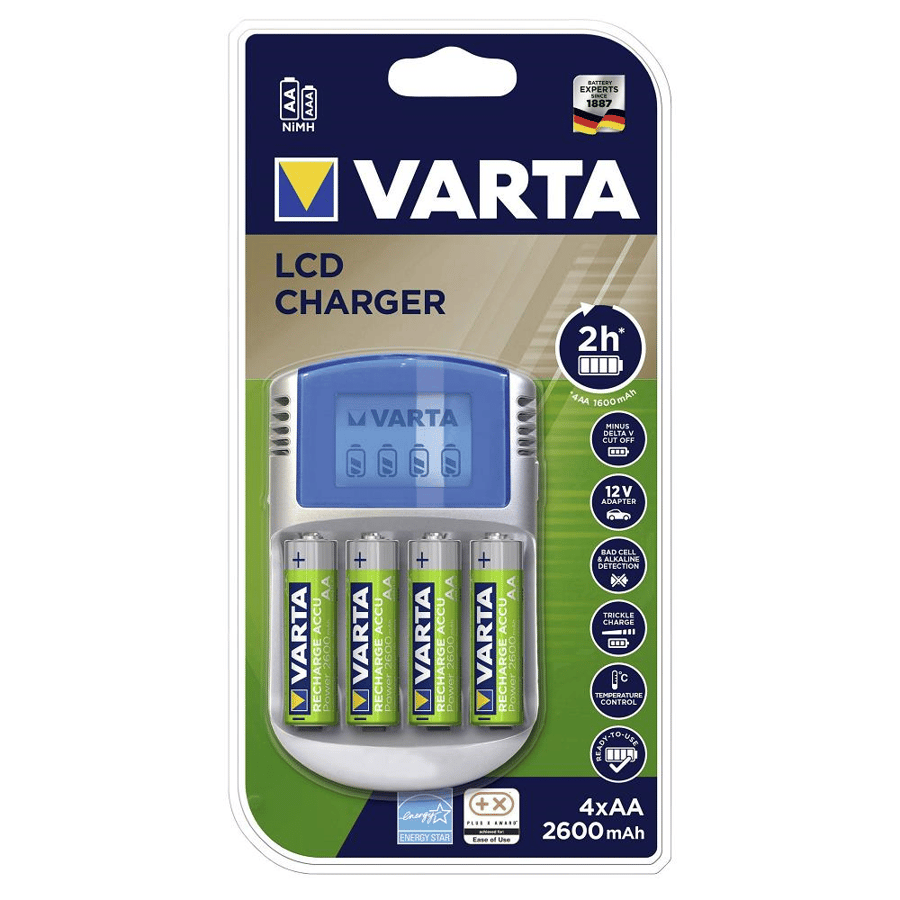 Varta Ni-MH Şarj Cihazı – 4×AA 2600mAh (57070)