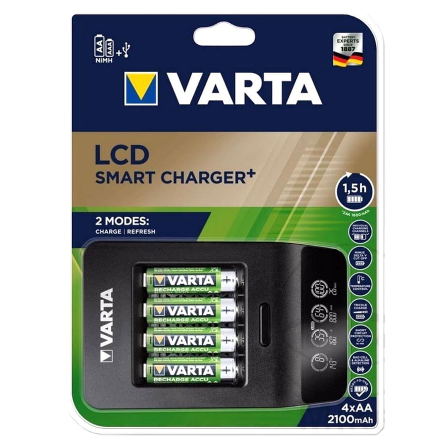 Varta Ni-MH Smart Şarj Cihazı – 4×AA 2100mAh (57684)