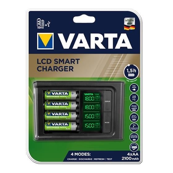 Varta Ni-MH Smart Şarj Cihazı – 4×AA 2100mAh (57674)